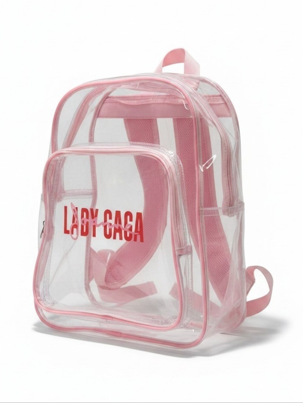 Lady Gaga Joanne Pink Clear PVC Backpack